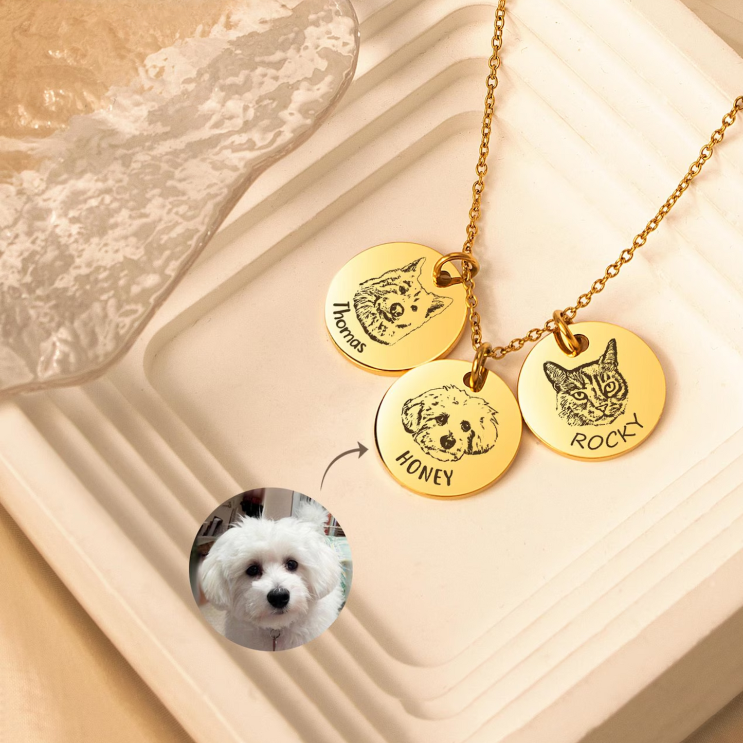 Pet Portrait Necklace